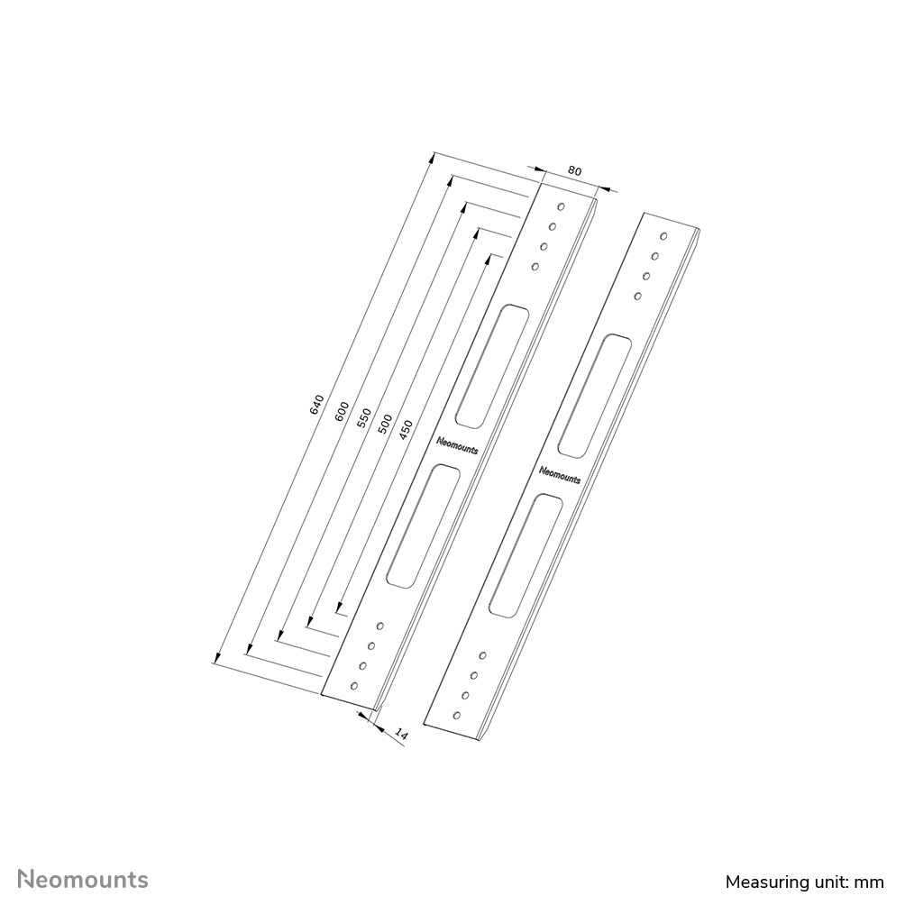 Neomounts AWL-250BL16 VESA-Erweiterungsset